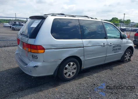 2003 Honda Odyssey Ex-L z USA, uszkodzony, nr VIN 5FNRL18033B015297